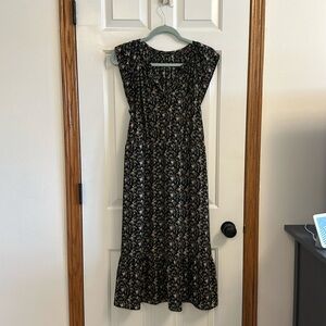 J Crew Mercantile floral midi dress